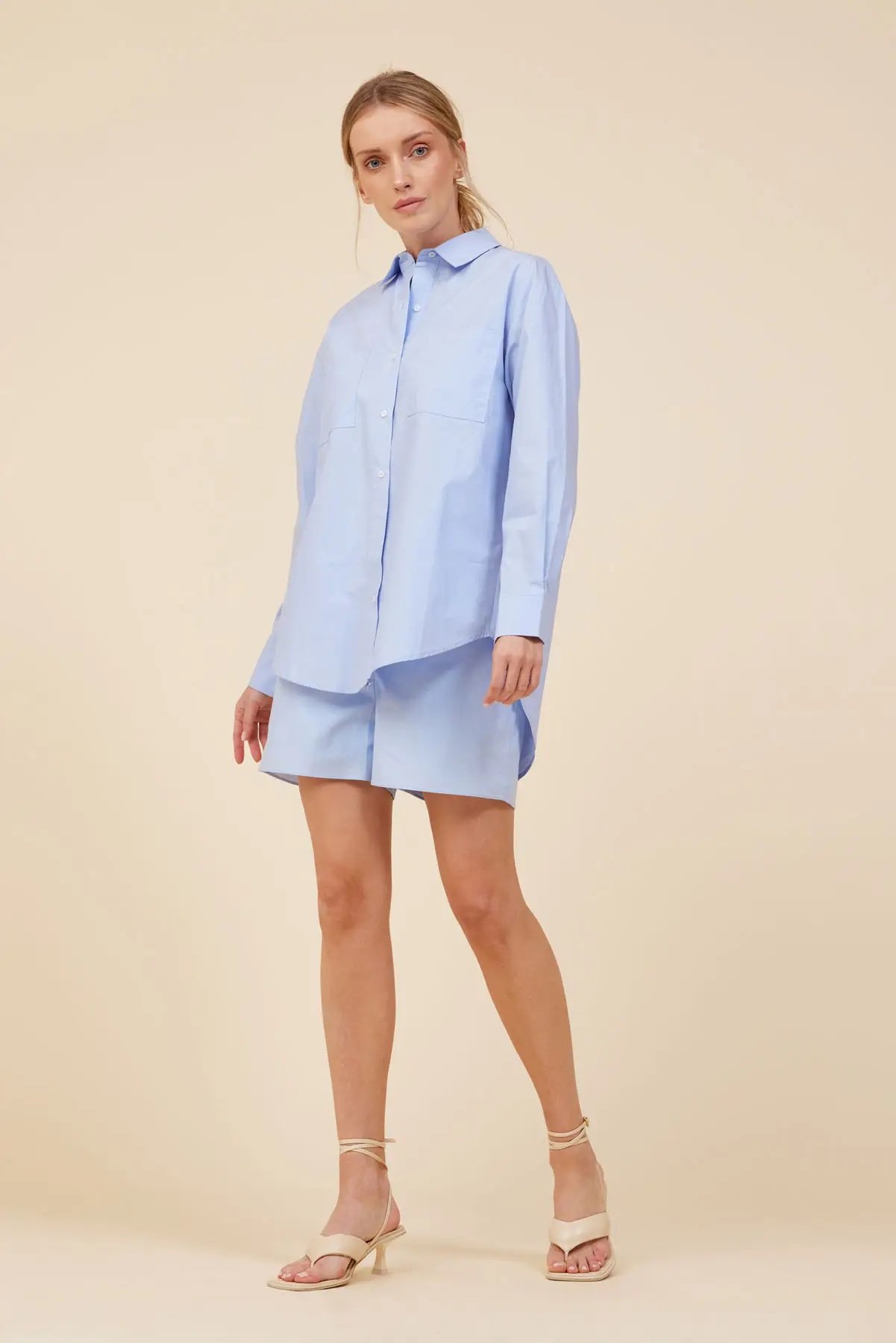 Cotton Boxer Short Blue