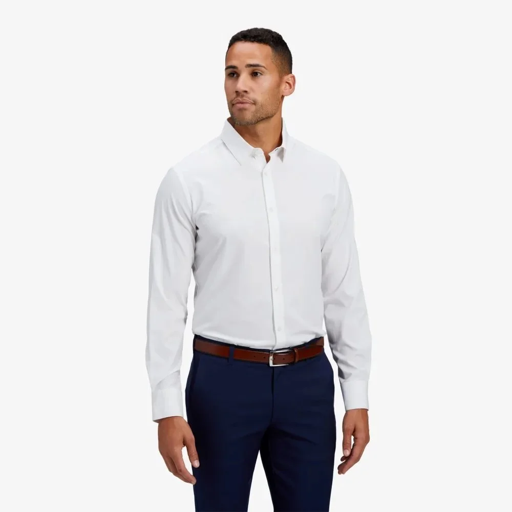 Mizzen + Main Leeward Dress Shirt Solid White