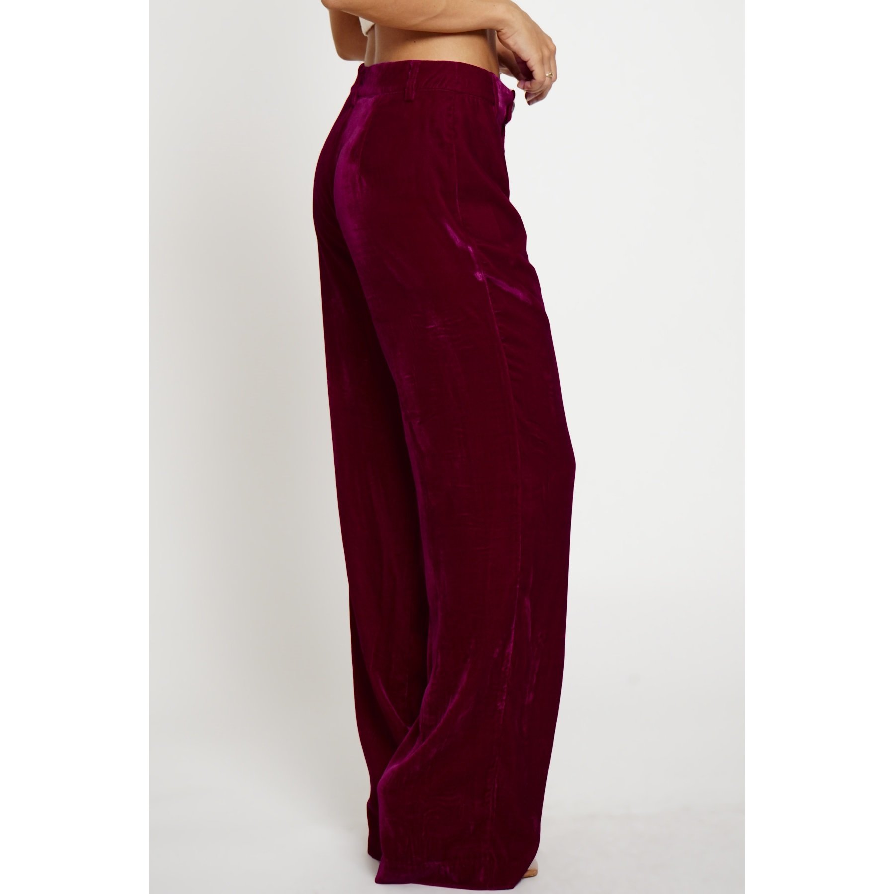 Velvet Trousers Bordeaux
