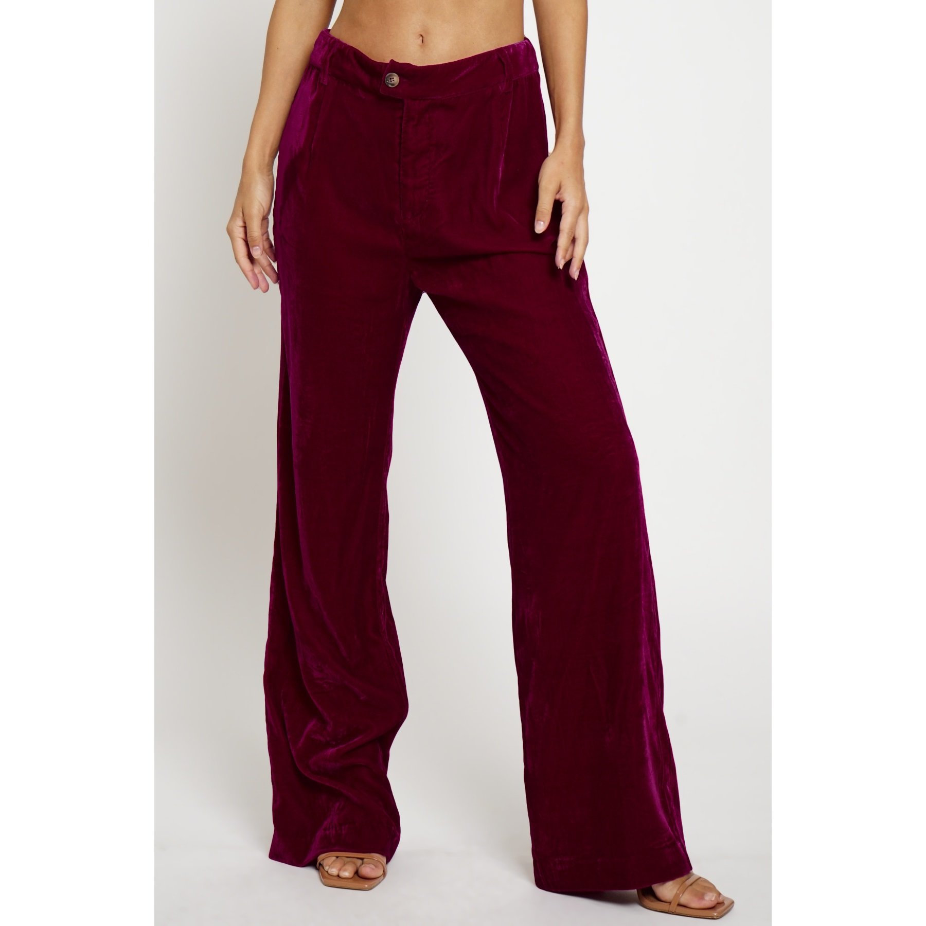 Velvet Trousers Bordeaux