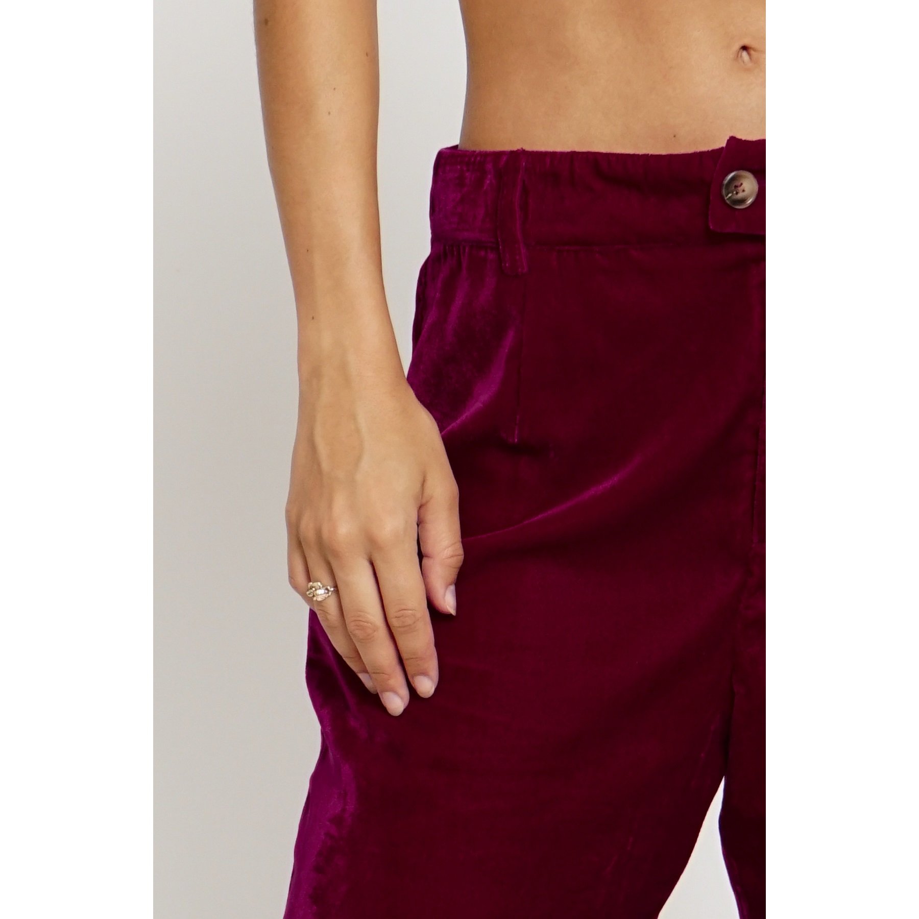 Velvet Trousers Bordeaux