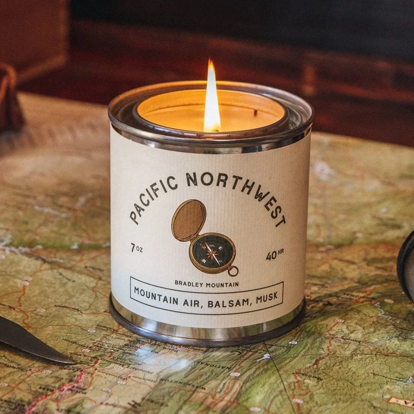 Bradley Mountain Pacific Northwest Travel Candle