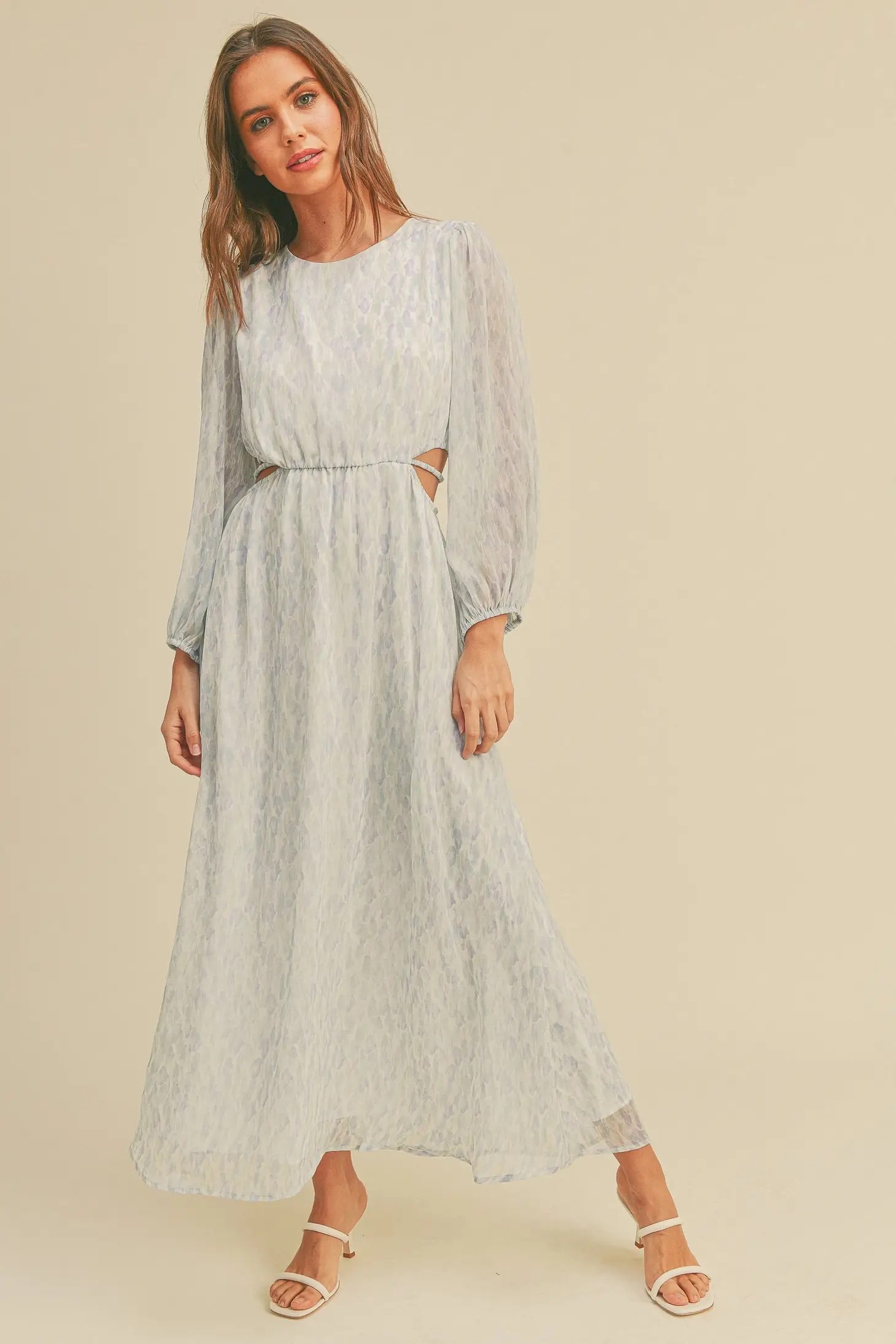Pastel Watercolor Midi Dress