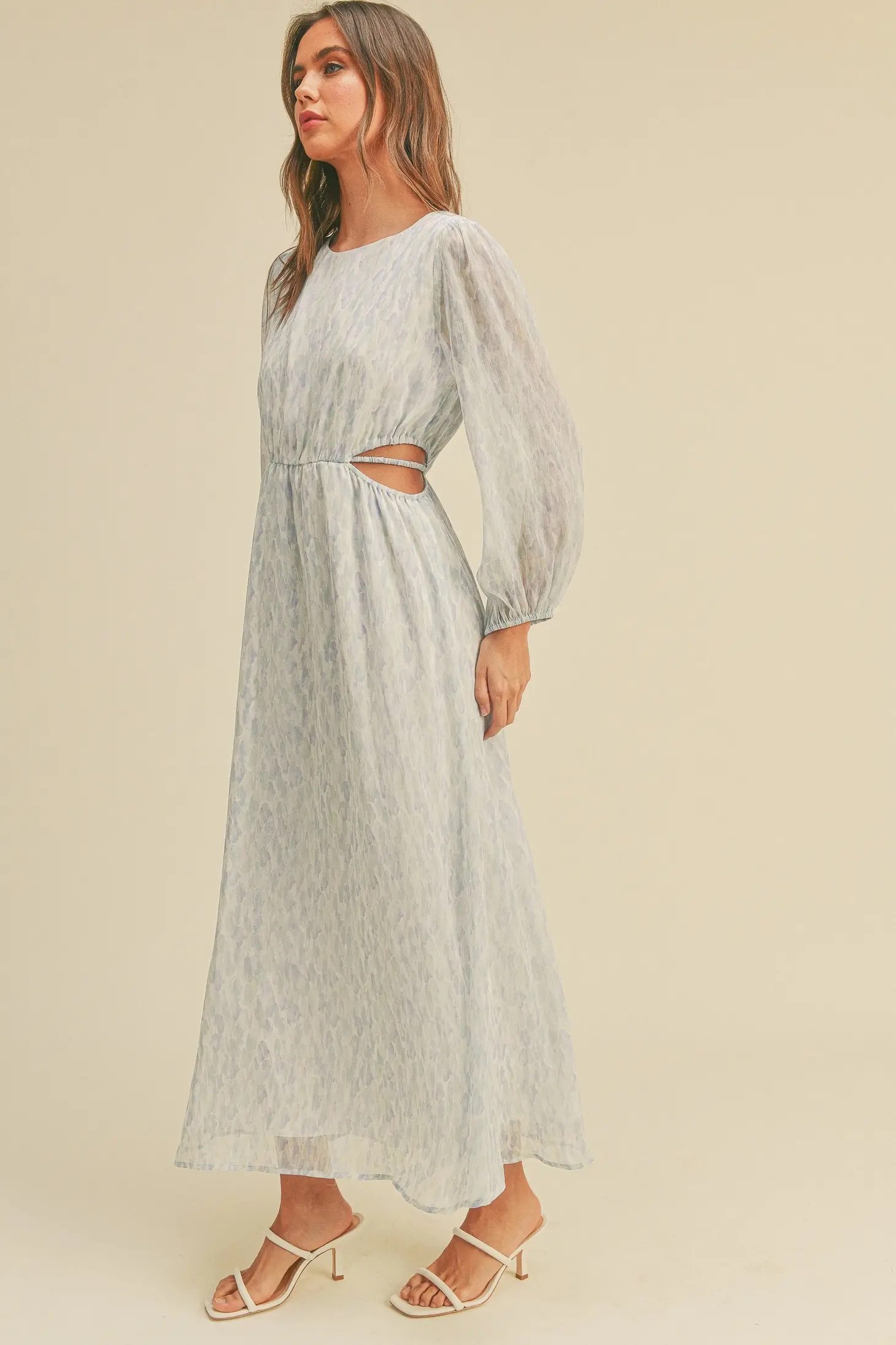 Pastel Watercolor Midi Dress