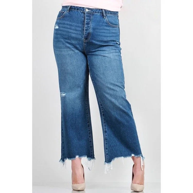 Cropped Vintage Straight Jeans