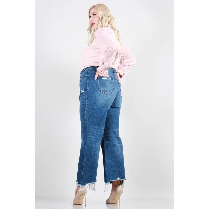 Cropped Vintage Straight Jeans