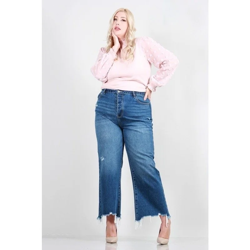 Cropped Vintage Straight Jeans