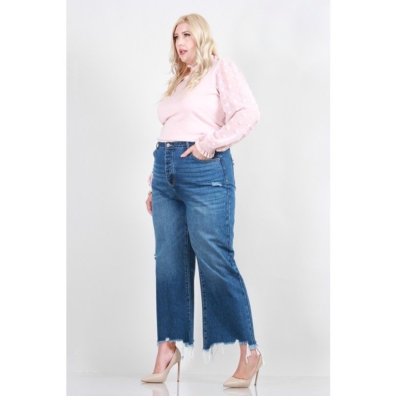 Cropped Vintage Straight Jeans