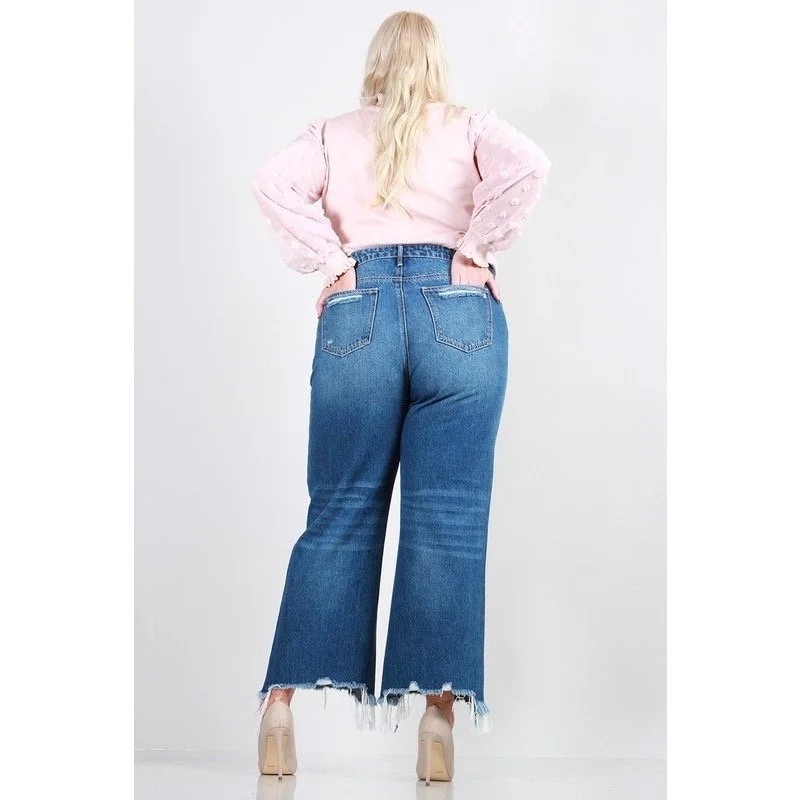Cropped Vintage Straight Jeans
