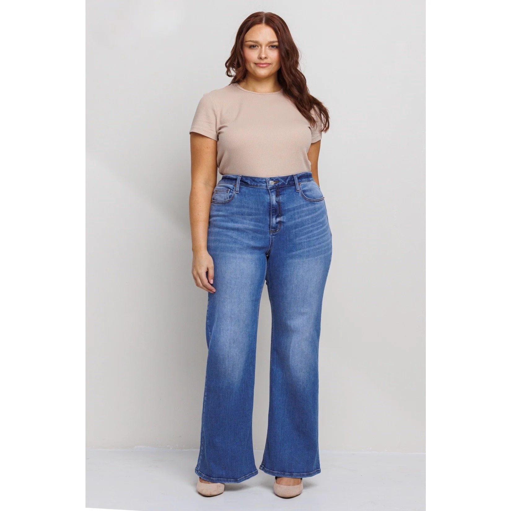 Mid-Rise Slim Bootcut Jeans