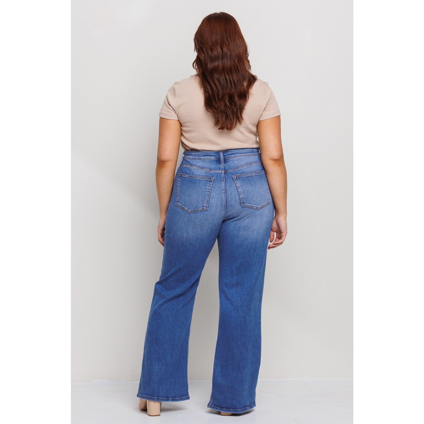 Mid-Rise Slim Bootcut Jeans