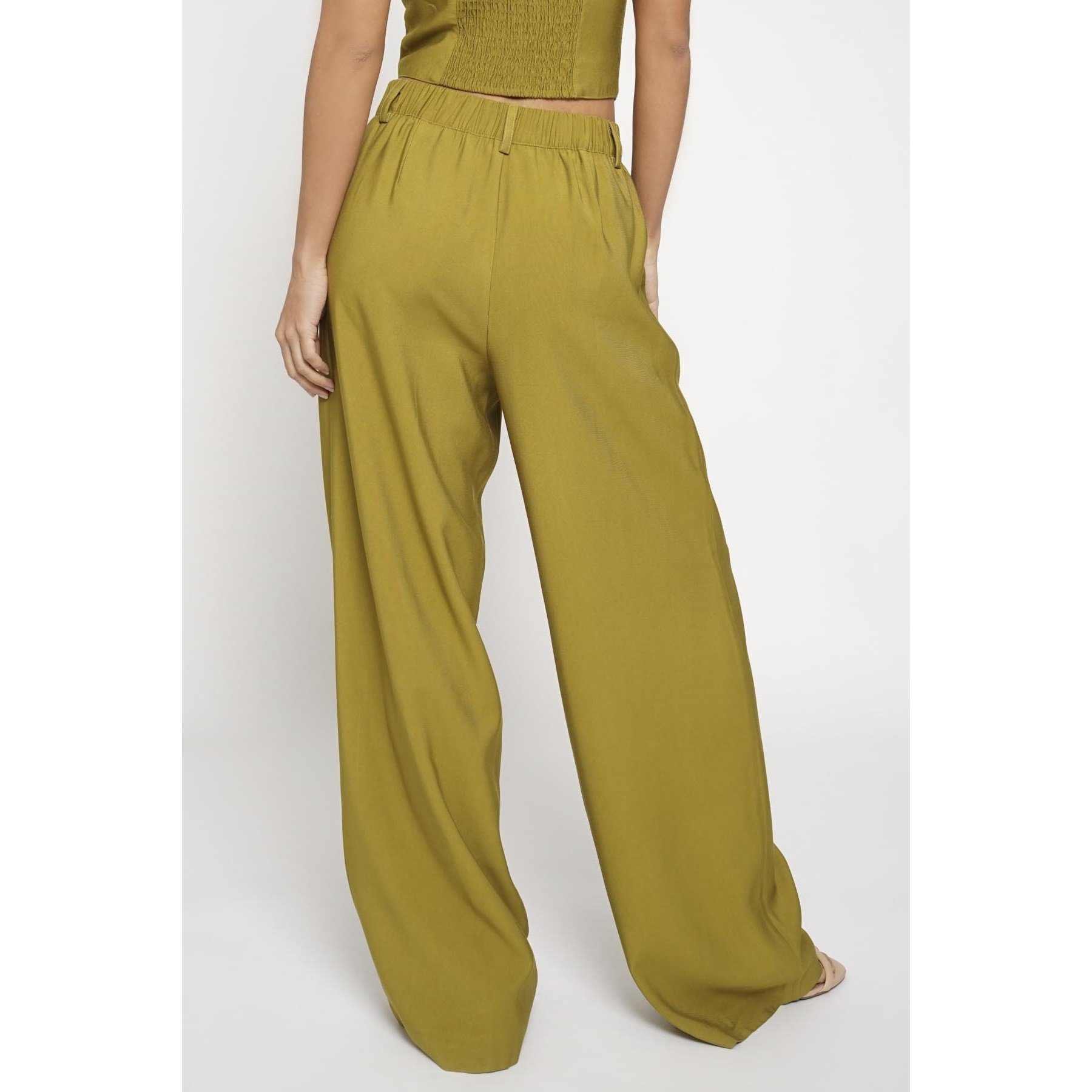 Double Pleated Trouser Chartreuse