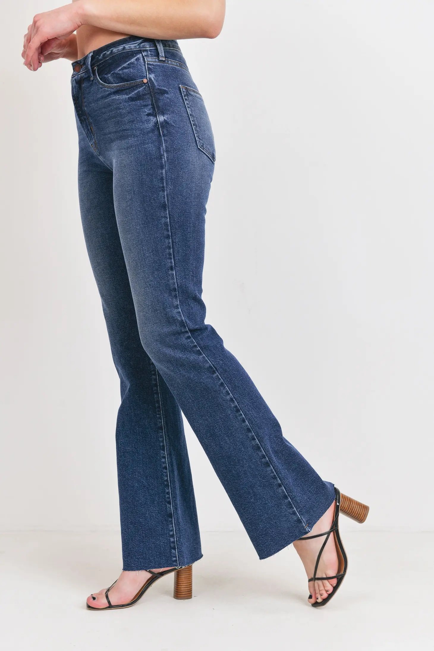 High Rise Vintage Flare Jeans Medium Wash