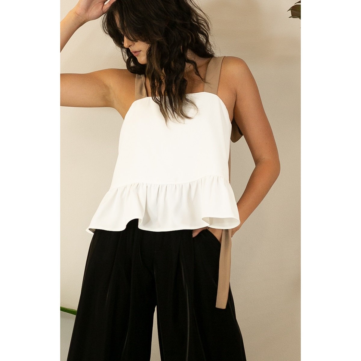 White Chocolate Ruffle Blouse