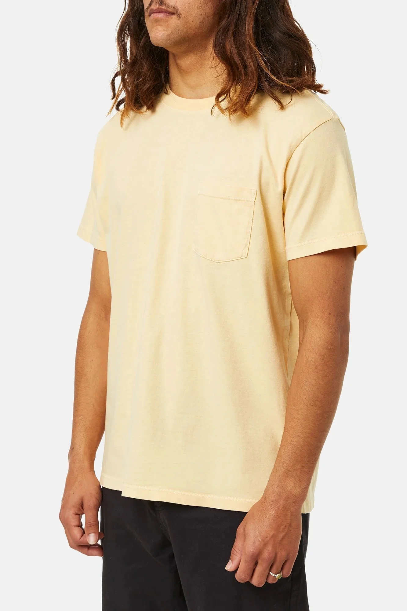 Katin Base Tee Sun Yellow Sand Wash