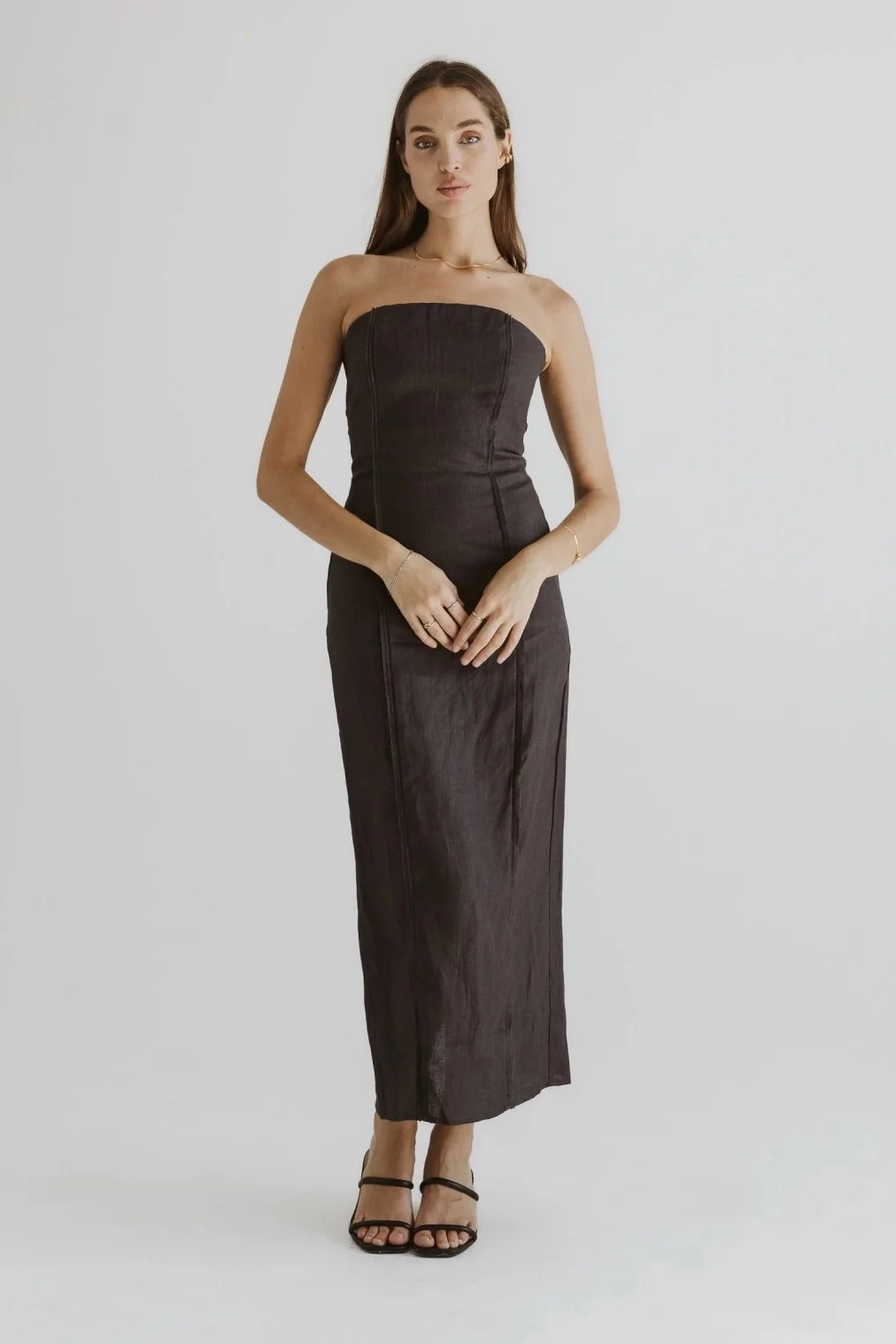 The Lara Dress Charcoal