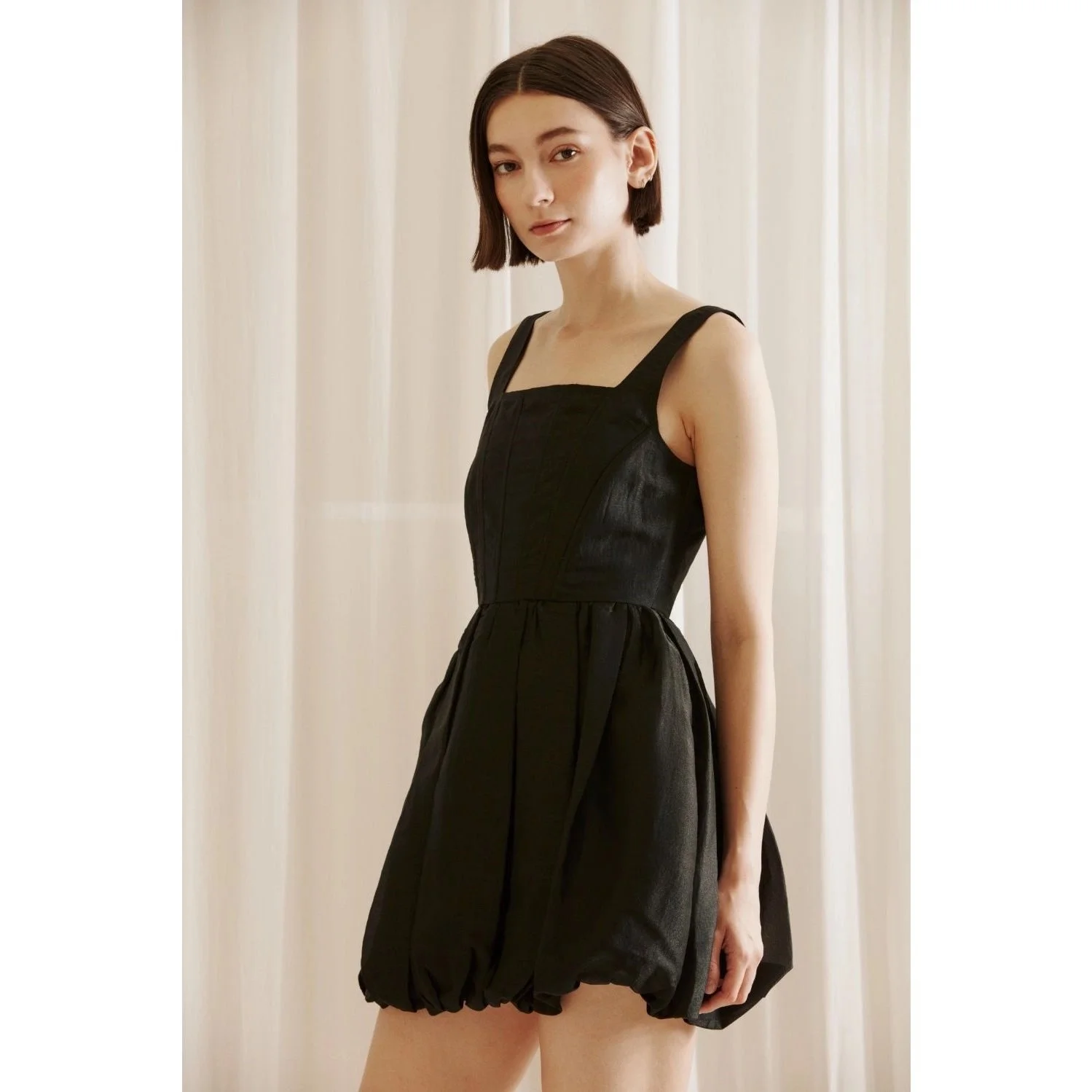 black corset dress in store ANNA Black Corset Dress