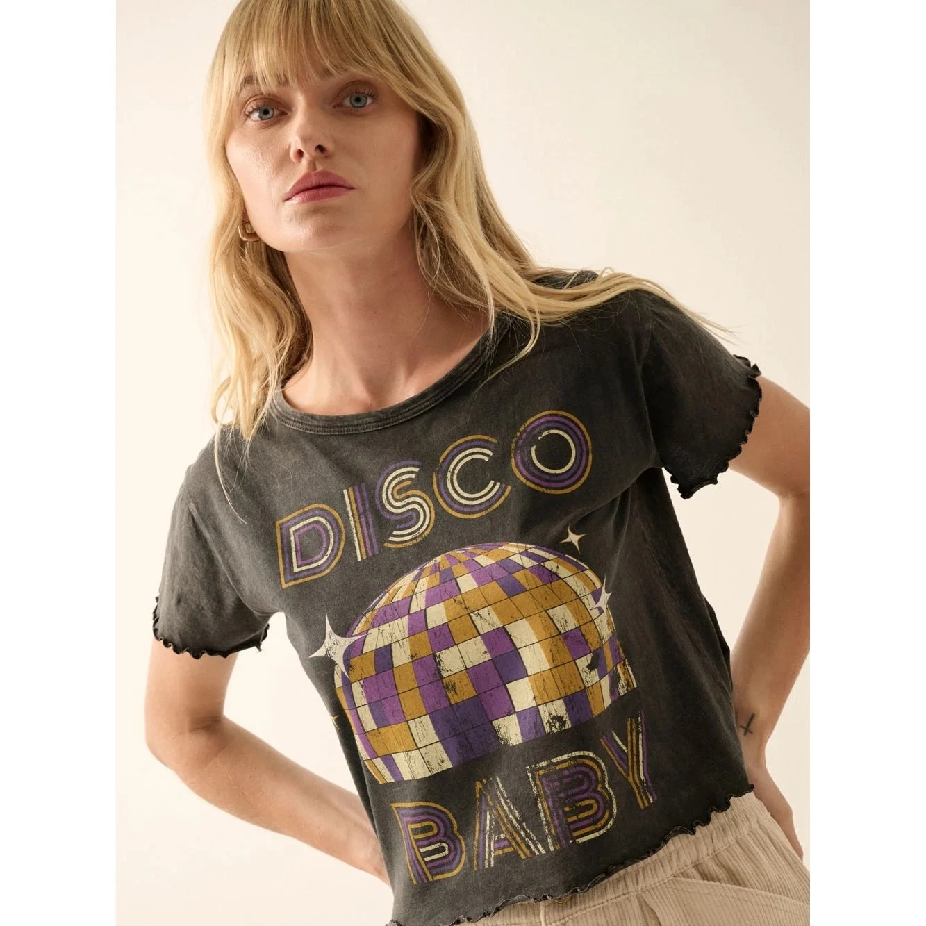 Disco Baby Cropped Tee