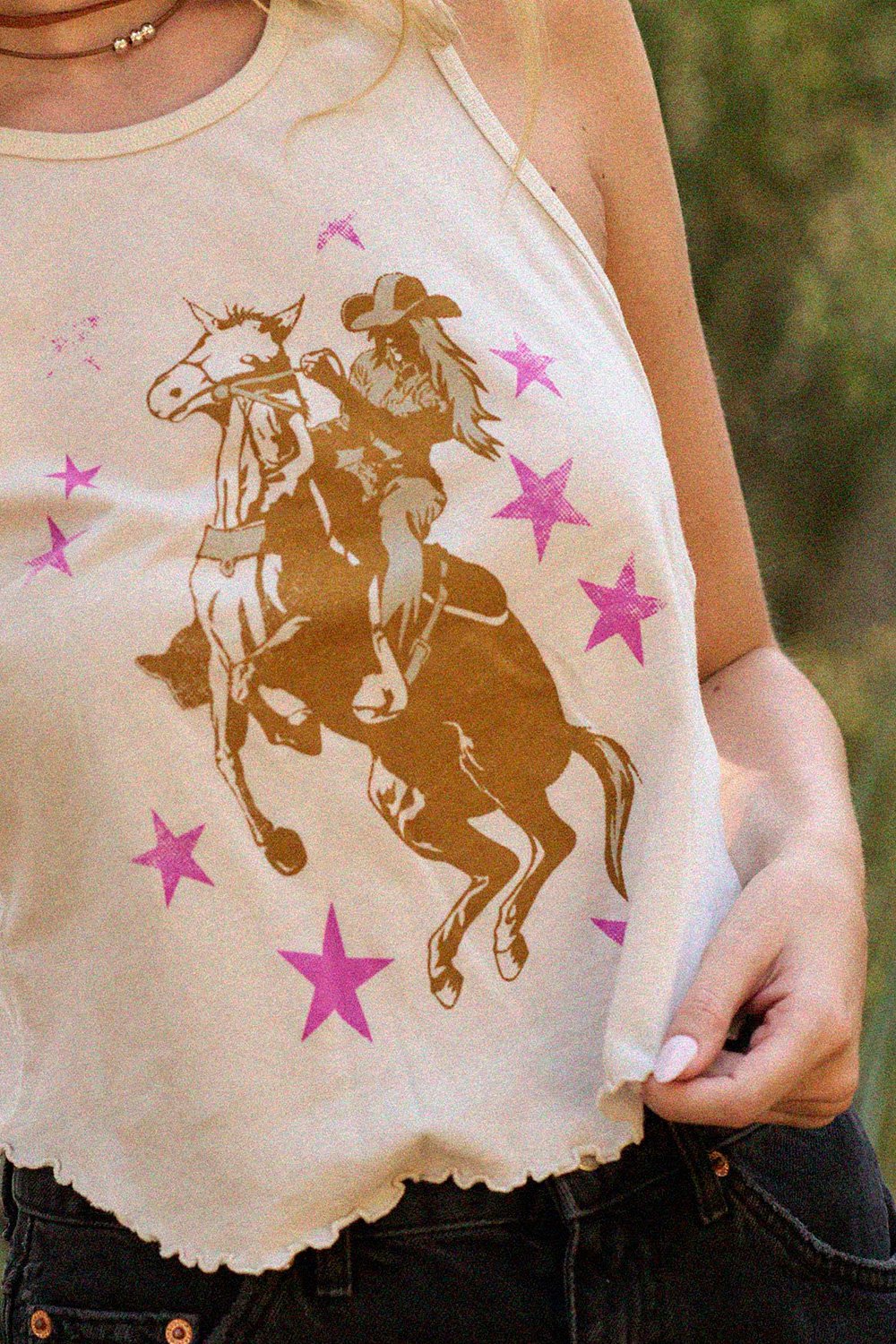 Cowgirl Stars Graphic Tank