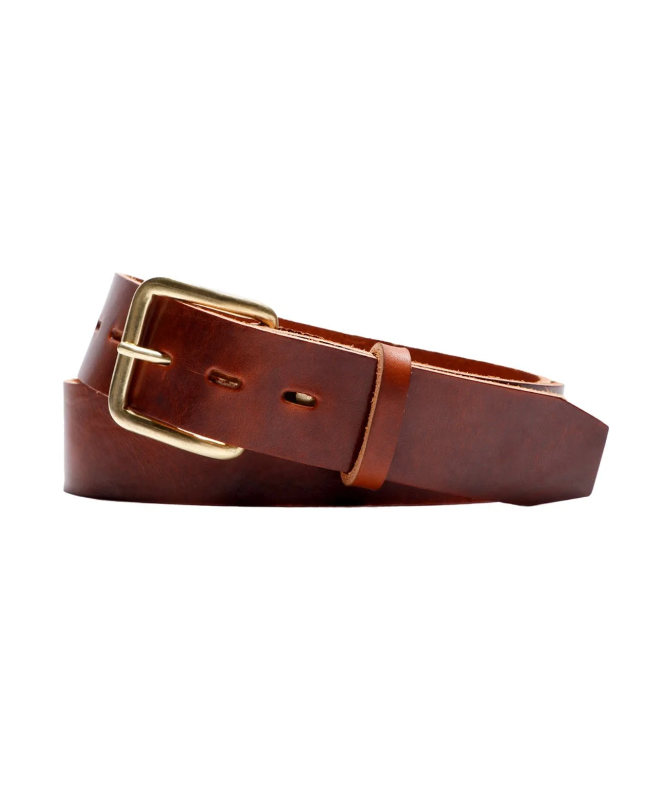 Schott Steerhide Leather Belt Brown — Byron & Barclay