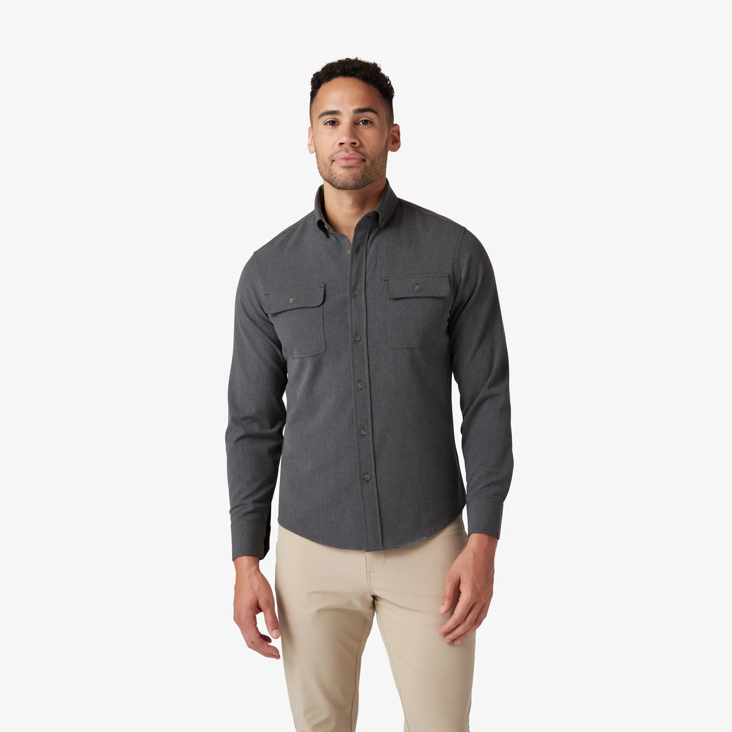 M+M City Flannel Pewter Heather