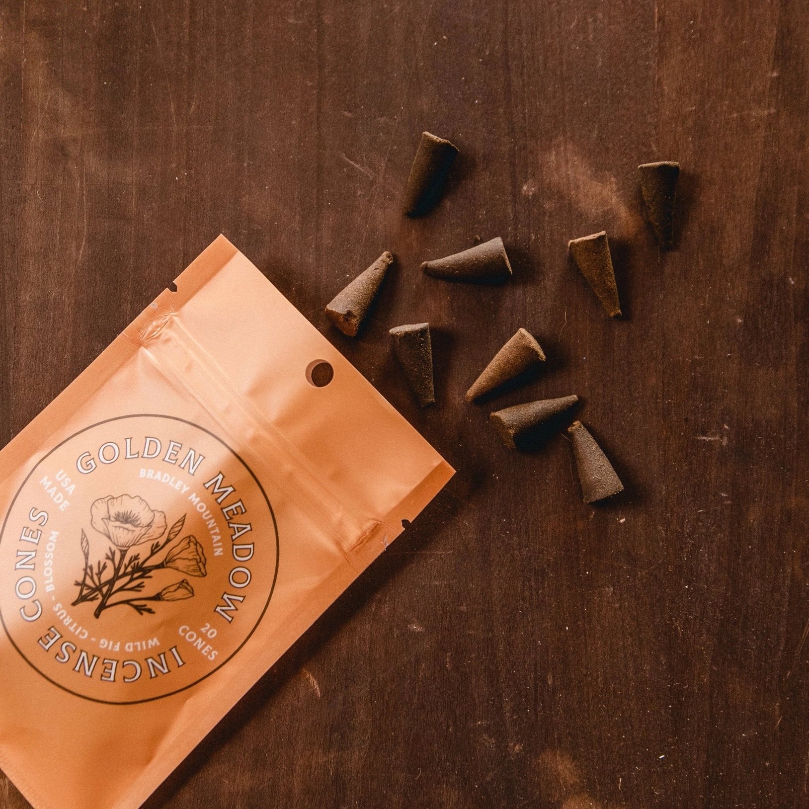 Bradley Mountain Golden Meadow Incense Cones