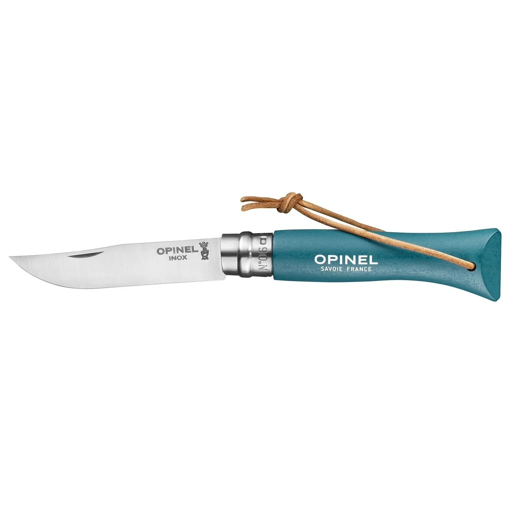 Opinel No.06 Stainless Steel Folding Knife Turquoise