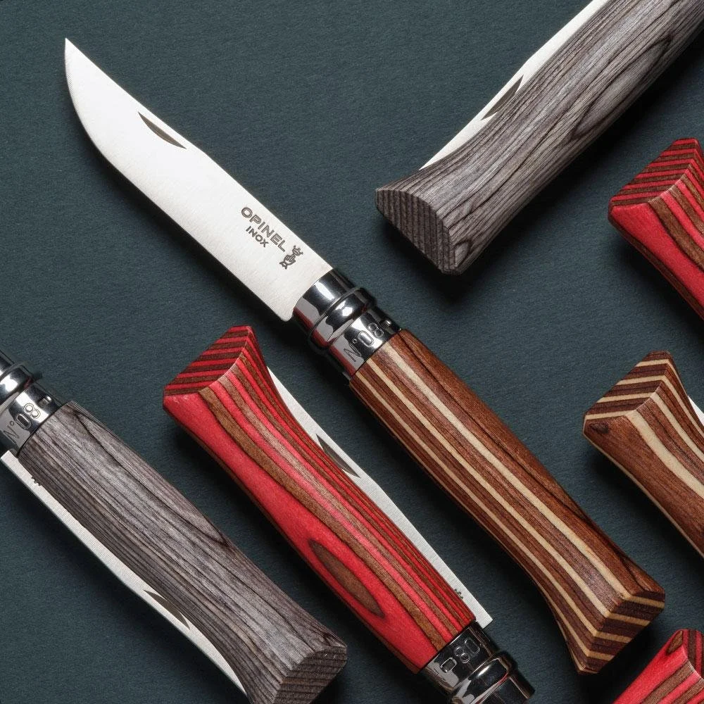 Opinel No.08 Laminated Birch Folding Knife