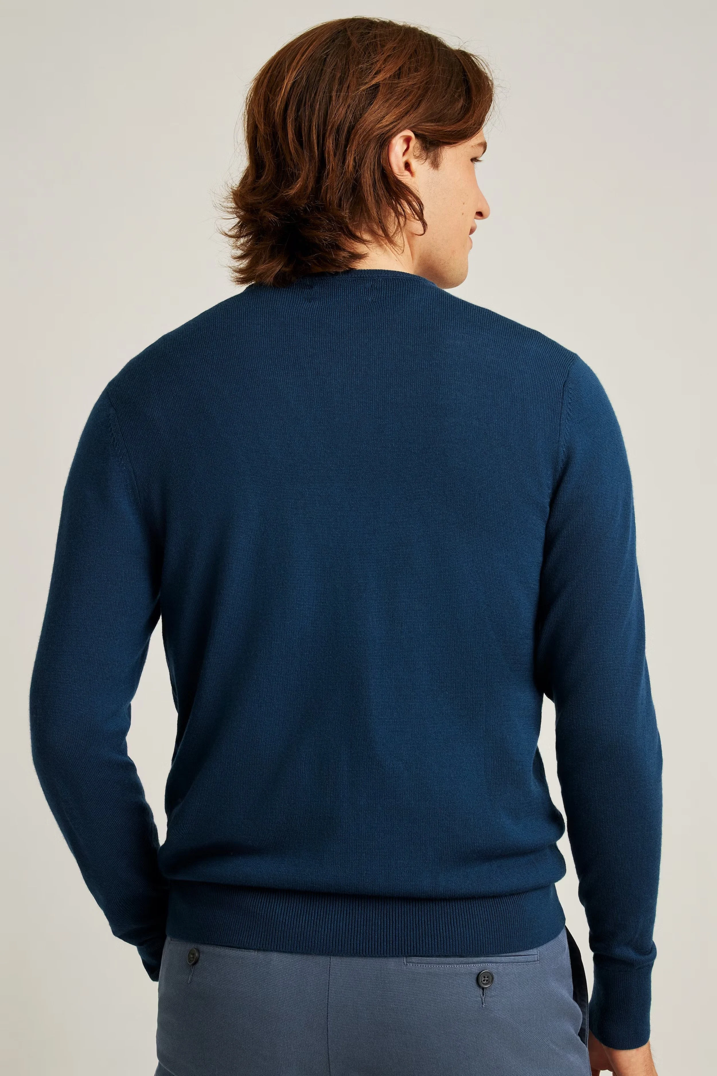 Bonobos Merino Crew Neck Sweater Navy — Byron & Barclay