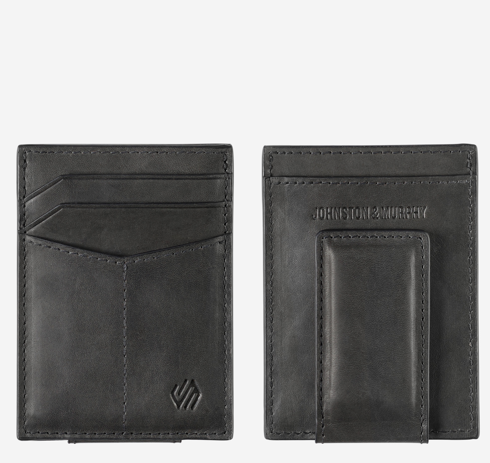 J&M Rhodes Front Pocket Wallet Black