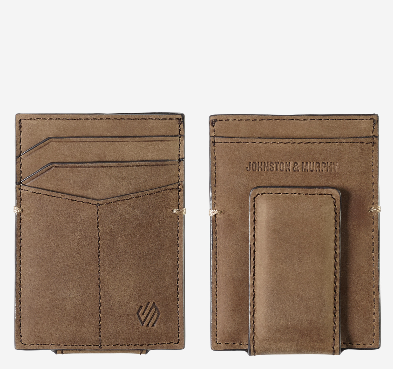 J&M Jackson Front Pocket Wallet Tan
