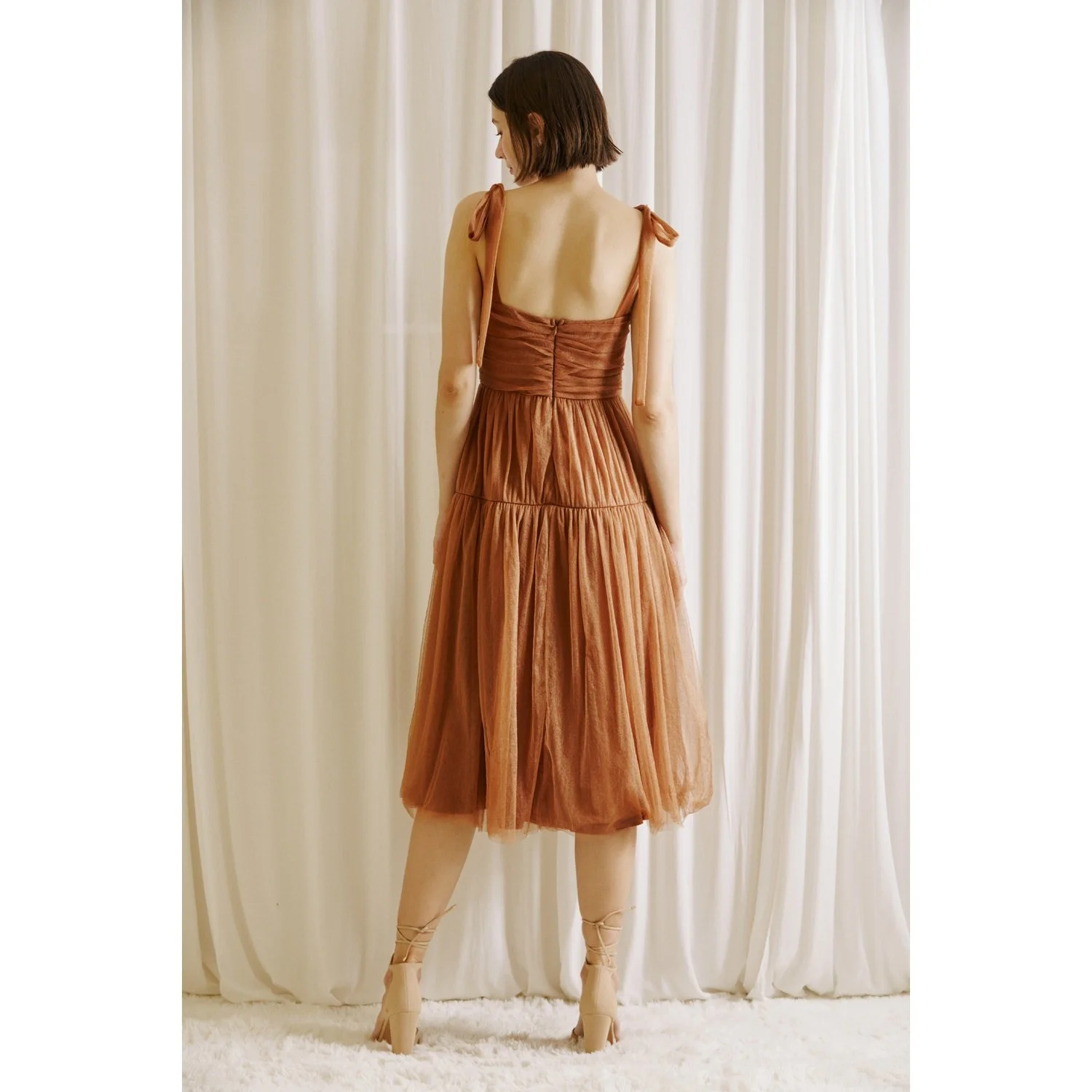 zelda backless dress Zelda Side Slit Velvet Sequin Gown