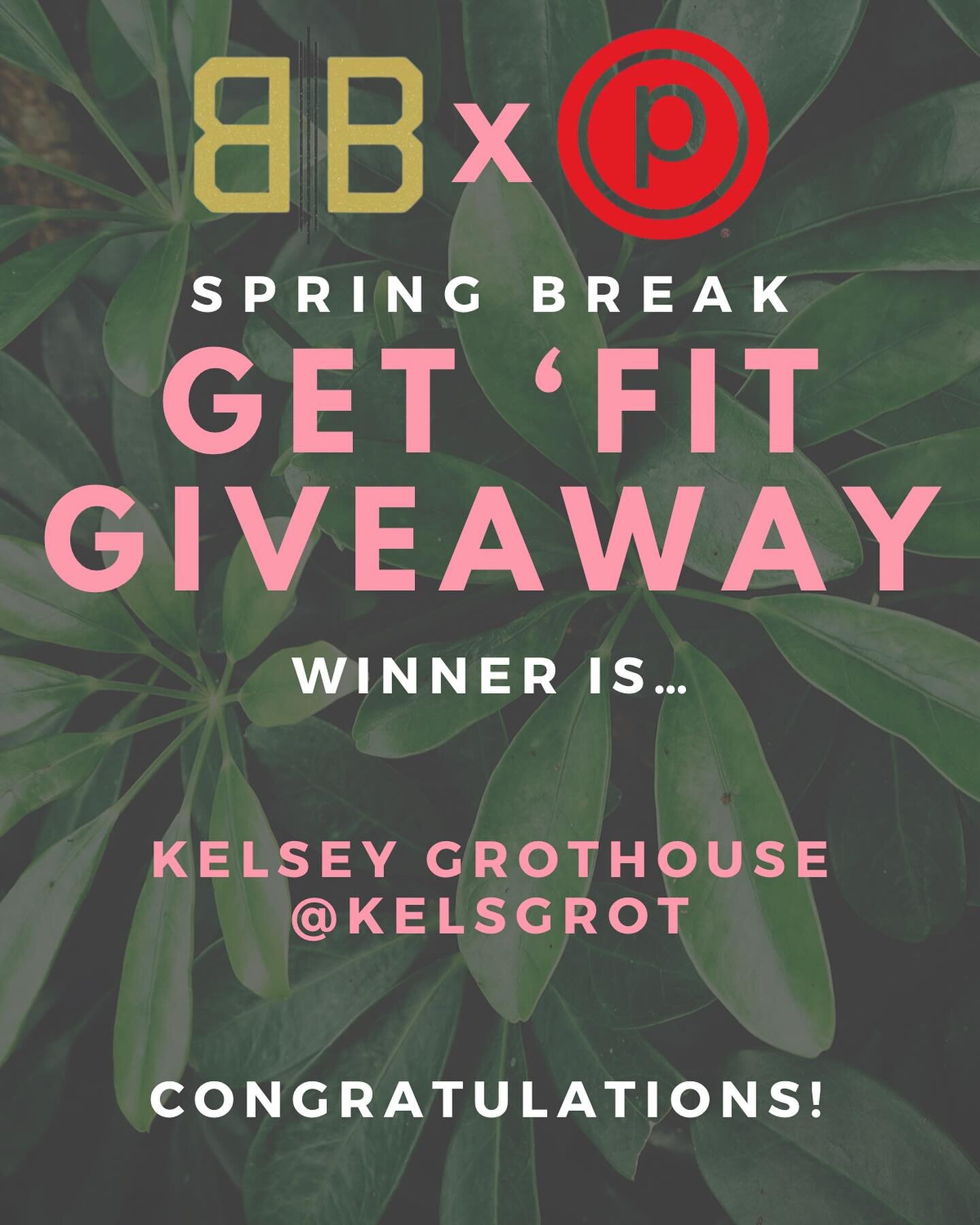 A huge THANK YOU to everyone who participated in @purebarreowensboro &amp; @byronandbarclay GET &lsquo;FIT GIVEAWAY! @kelsgrot you are the WINNER! 🙌
Stop by each shop to claim your prizes! 🎀