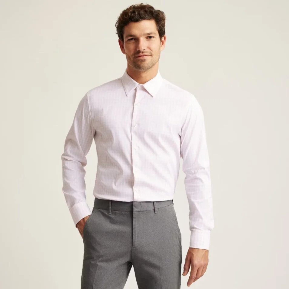 Bonobos Tech Button Down Shirt Pink Bayard Plaid