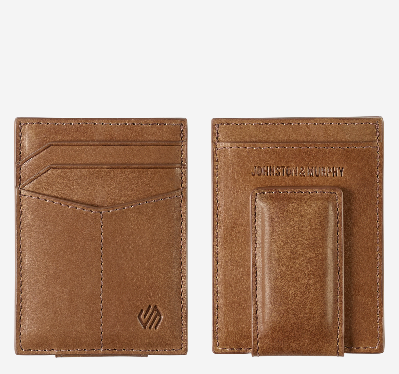 J&M Rhodes Front Pocket Wallet Tan