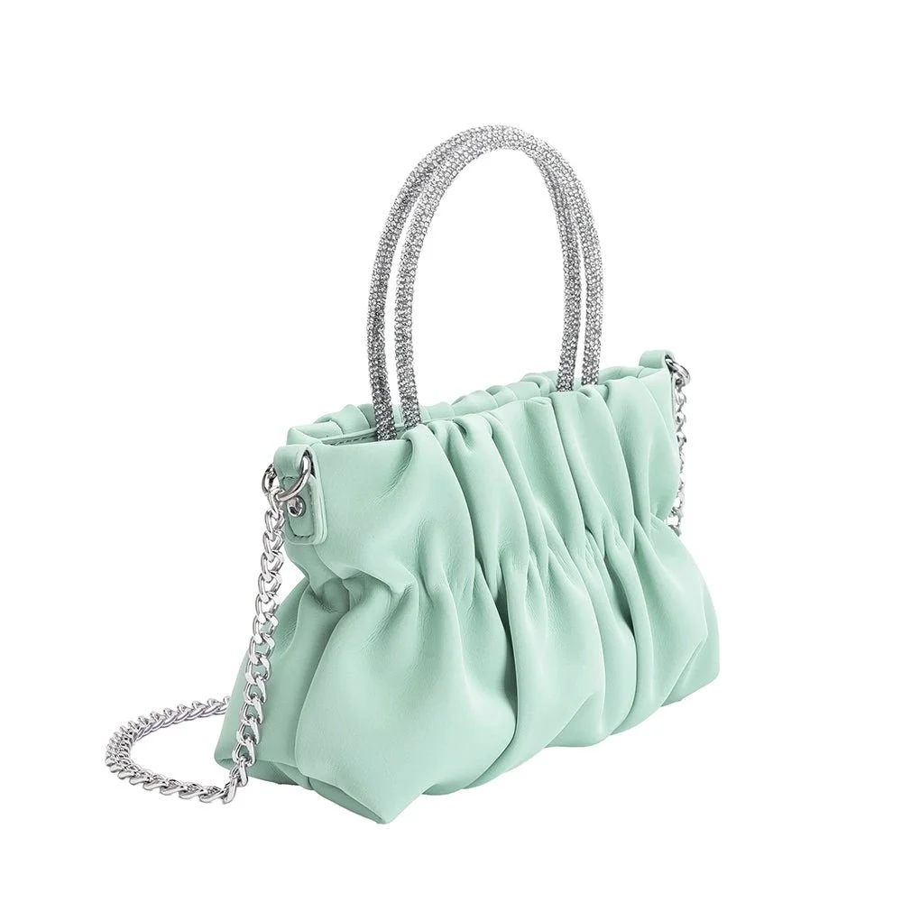 Sharon Small Rhinestone Crossbody Bag Mint