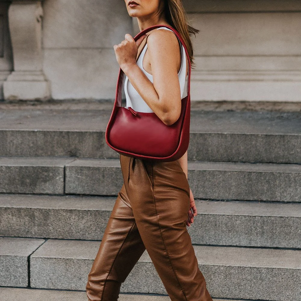 willow recycled vegan shoulder bag
