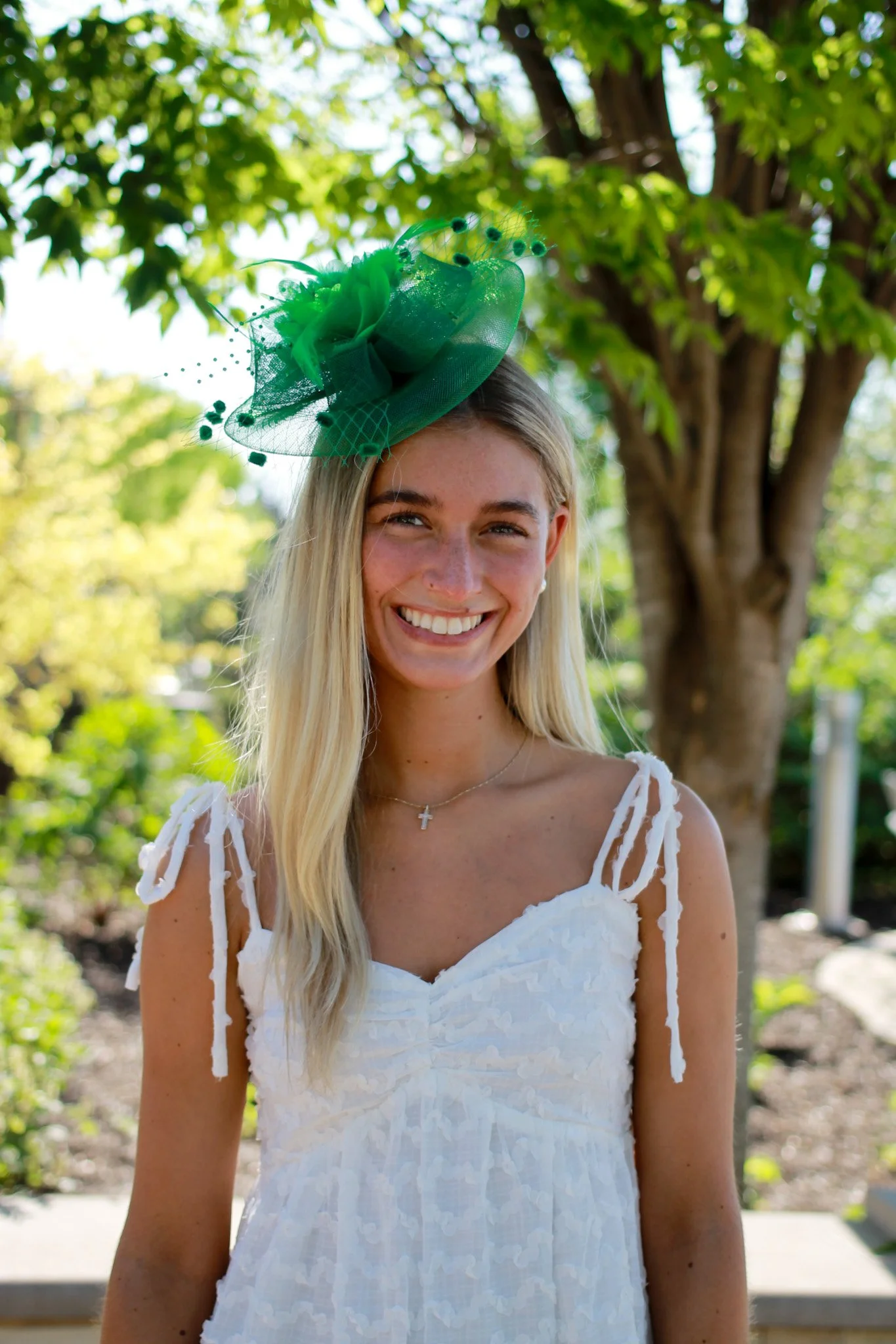 Organza Floral Mesh Facinator Kelly