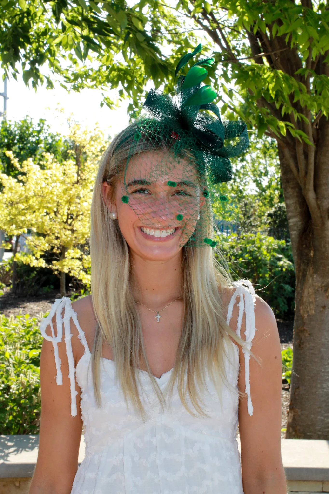Burlap Bow Headband Fascinator Emerald