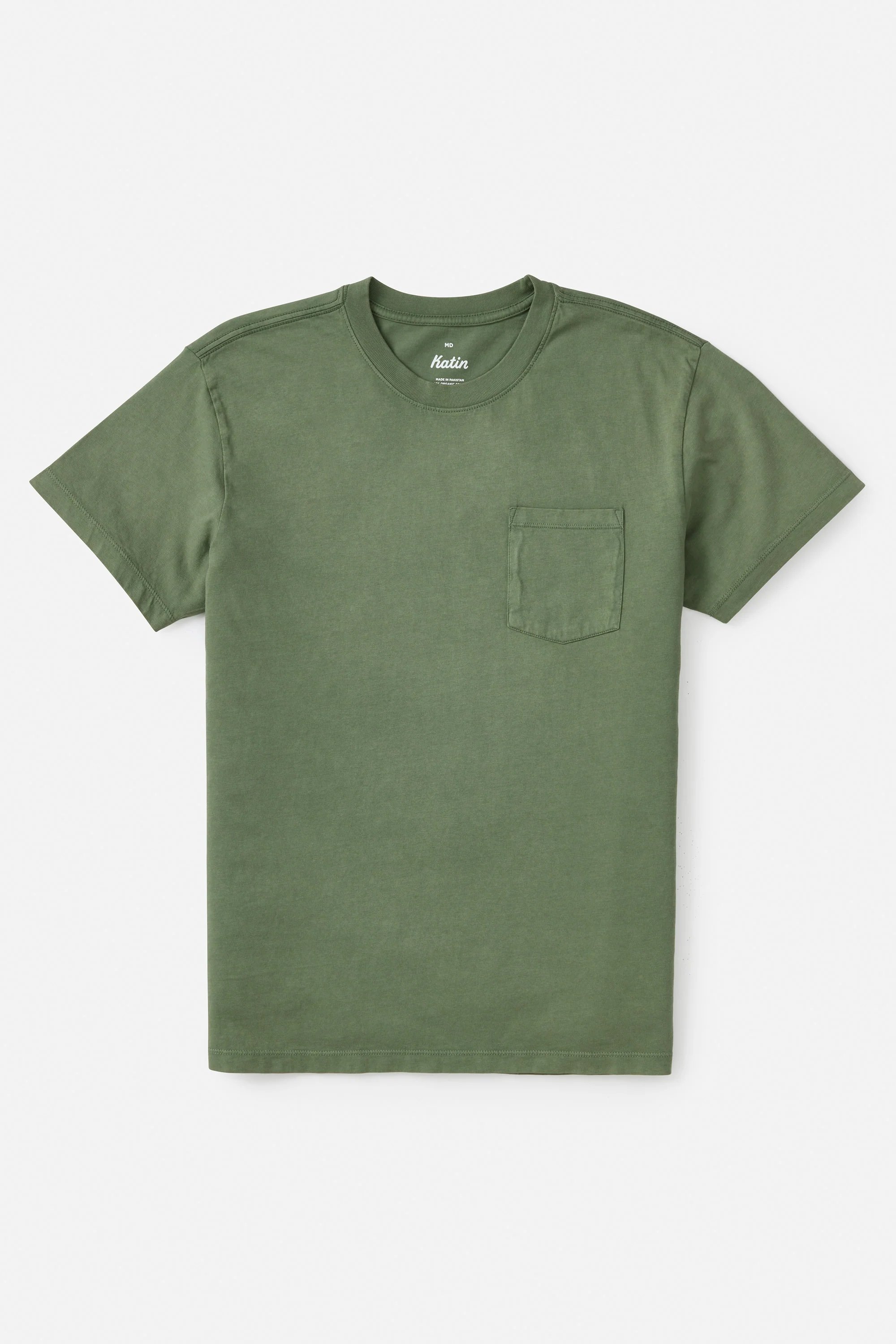 Katin Base Tee Olive Sand Wash