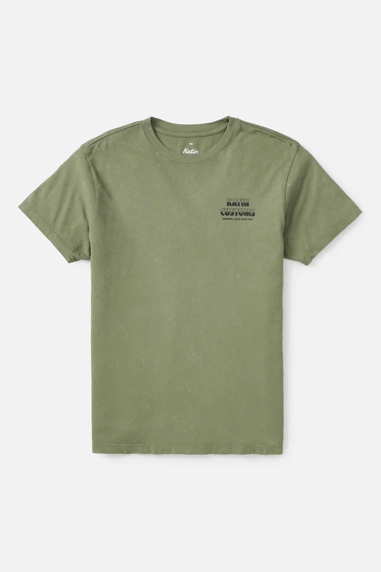 Katin Stalk Tee Olive Sand Wash