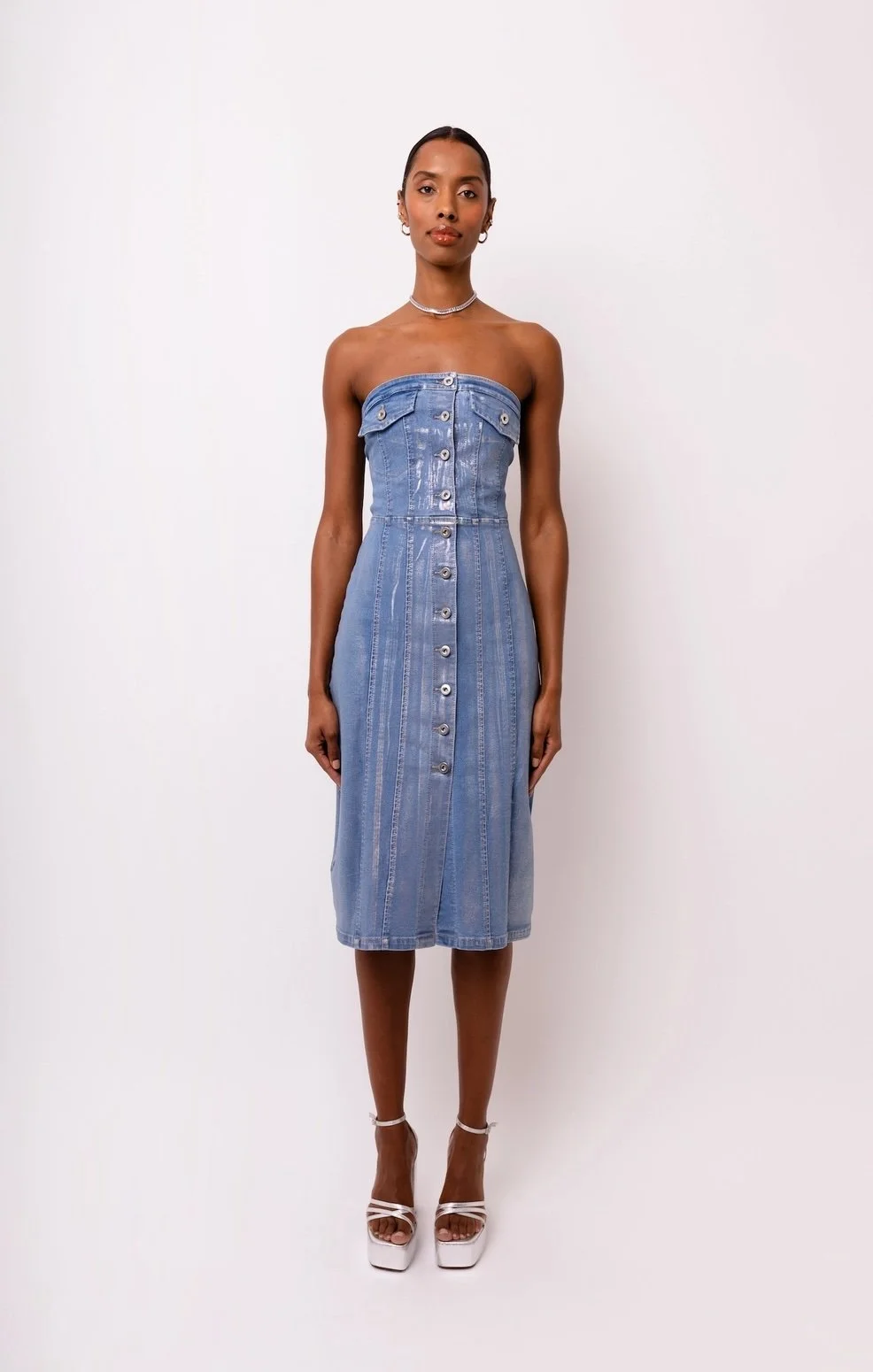 women metallic dresses Océane Vêtements