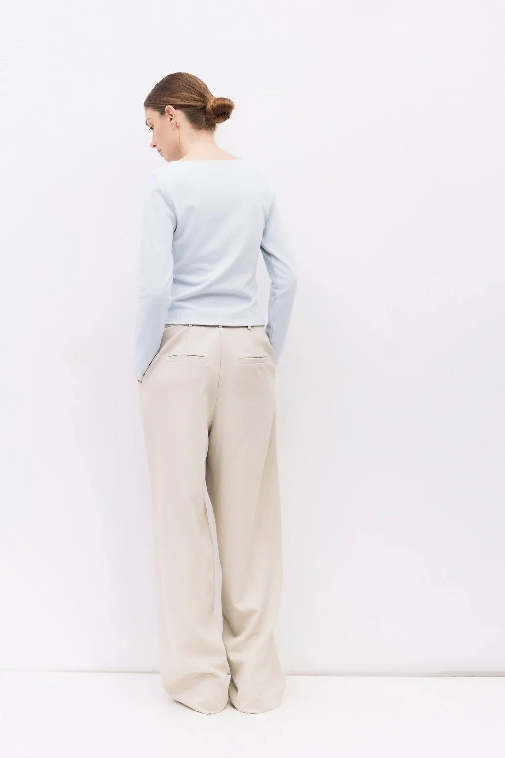 The Martina Top Pale Blue
