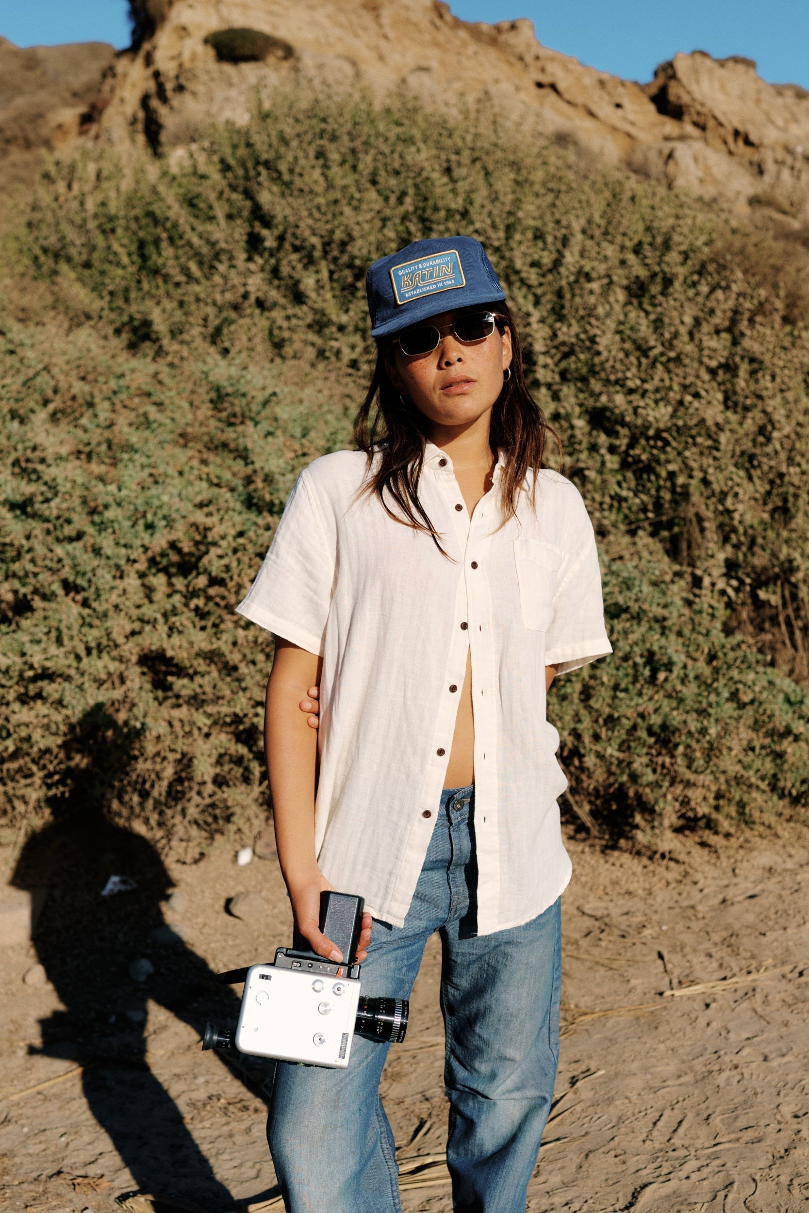 Katin Alan Solid Shirt Vintage White