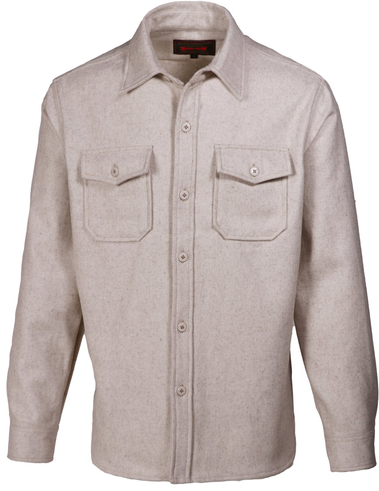 Schott CPO Wool Shirt Oatmeal