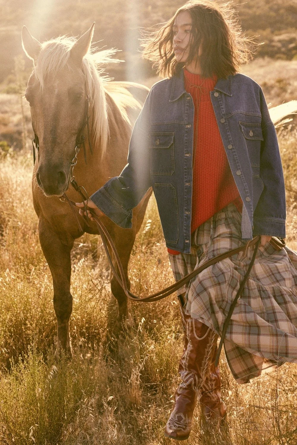 Oversized Pocket Jacket Ombre Wash Denim