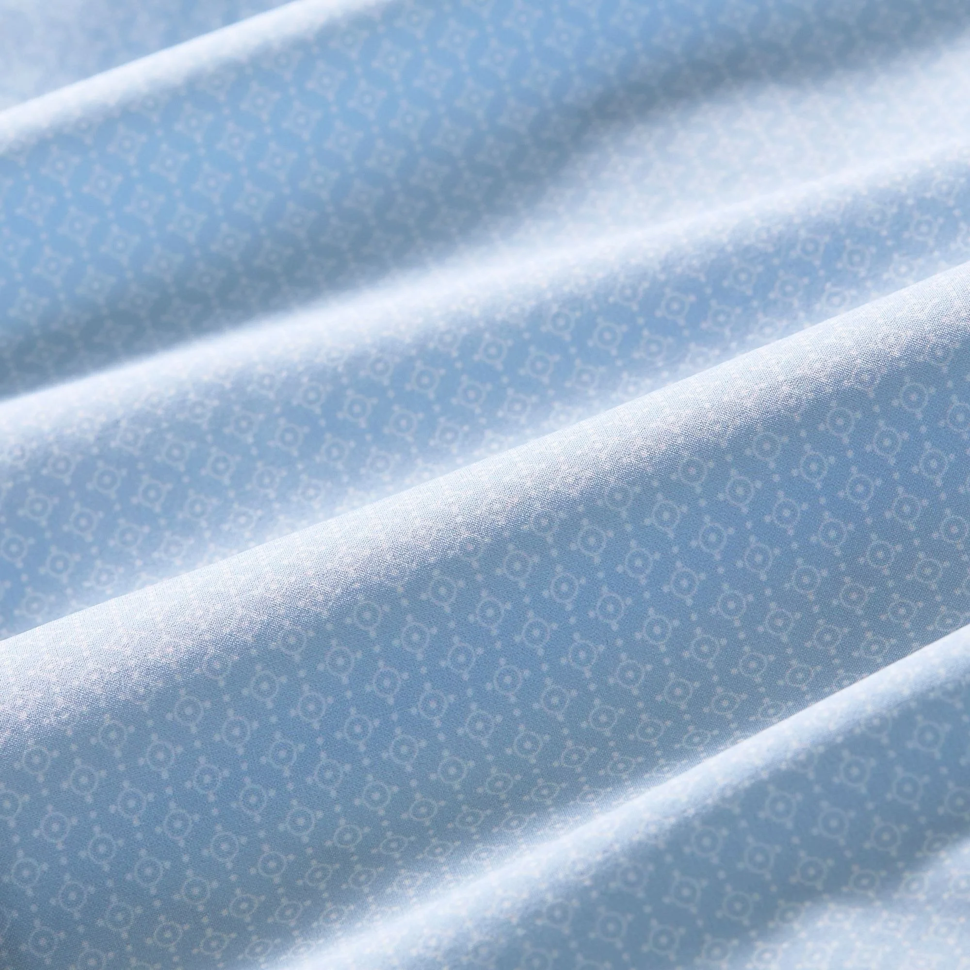 M+M Leeward No Tuck Dress Shirt Cloud Blue Circle Texture