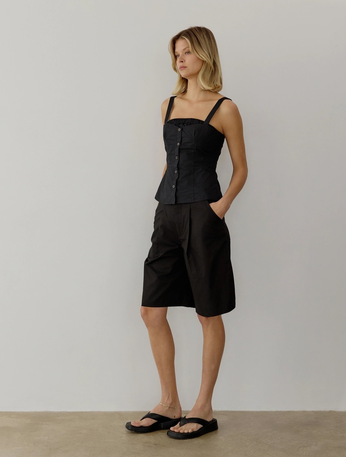 The Diana Bustier Top Black
