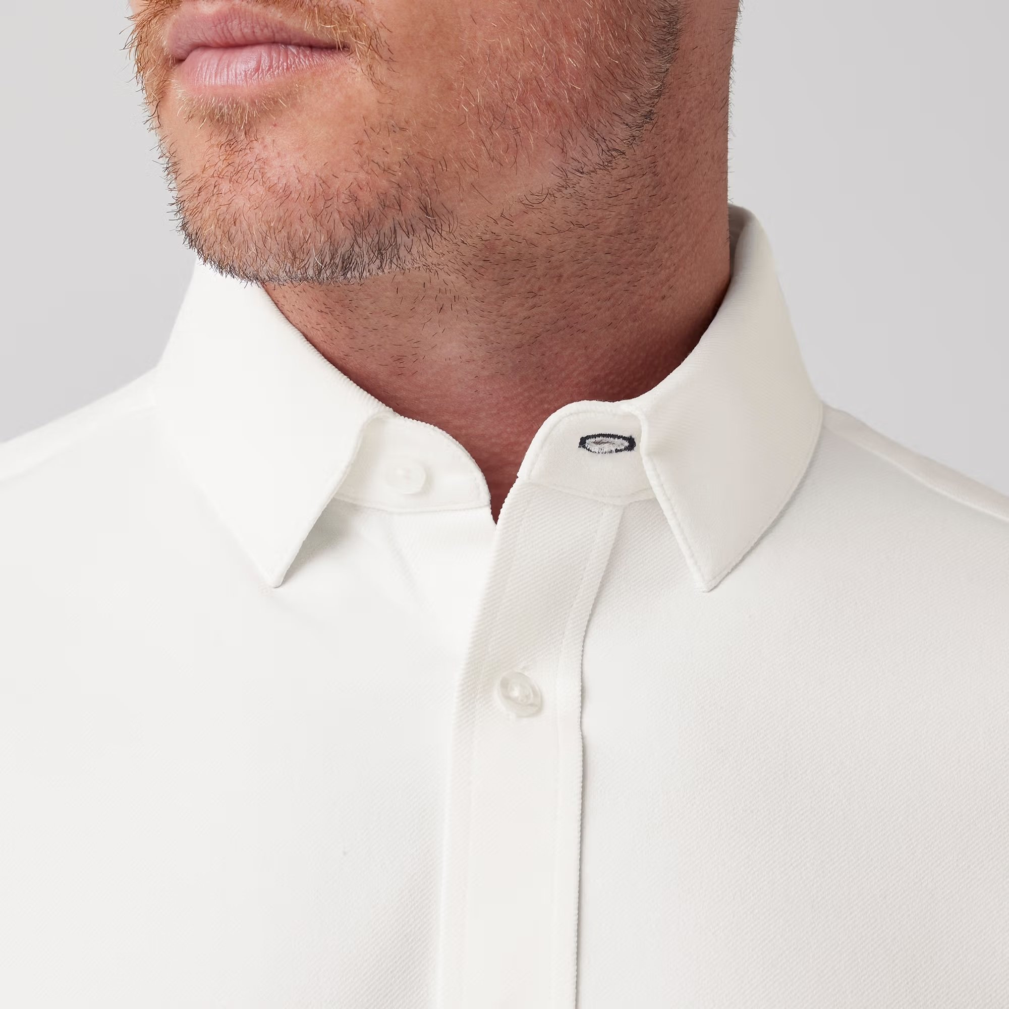 Mizzen + Main Bateman Long Sleeve Dress Shirt White Twill