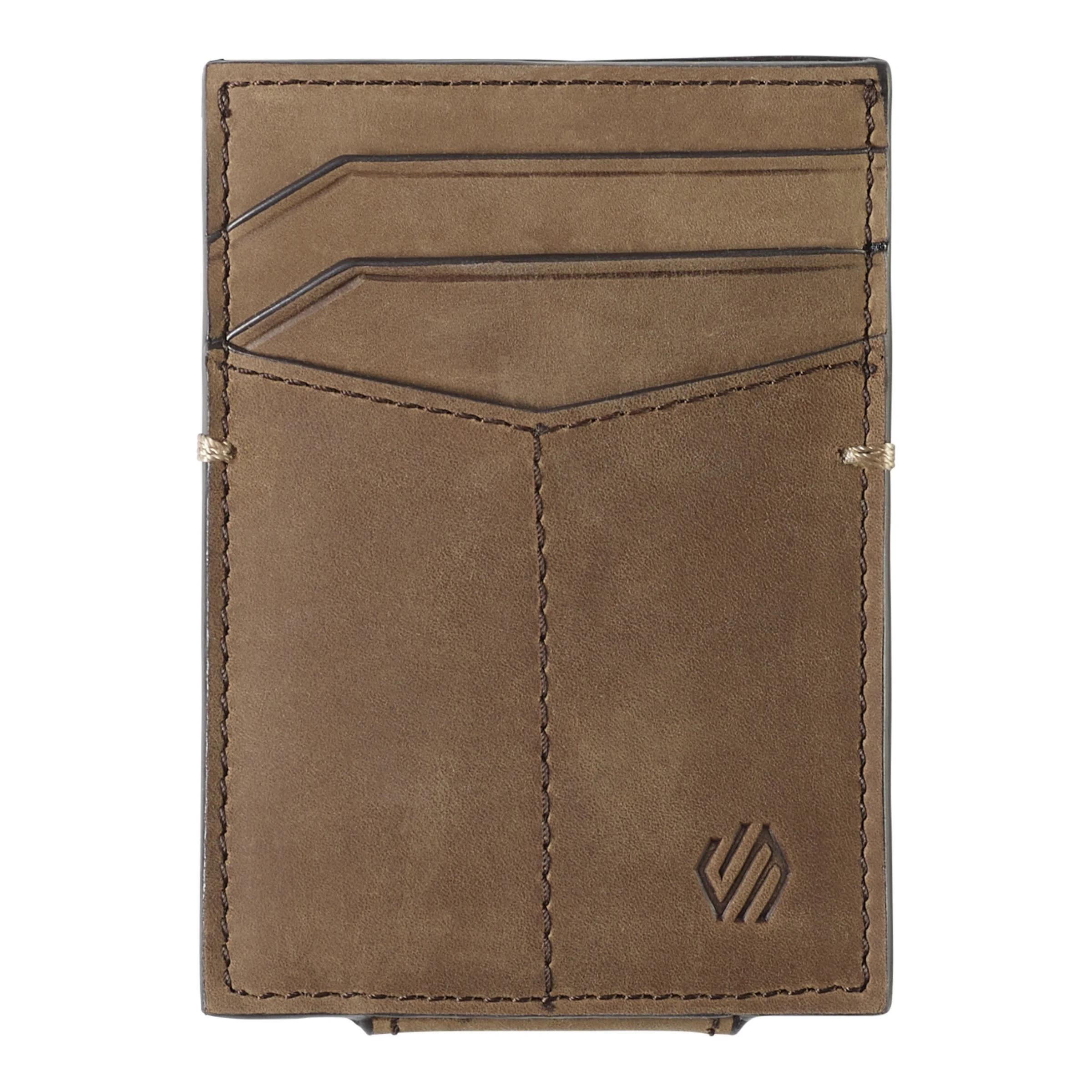 J&M Jackson Front Pocket Wallet Tan